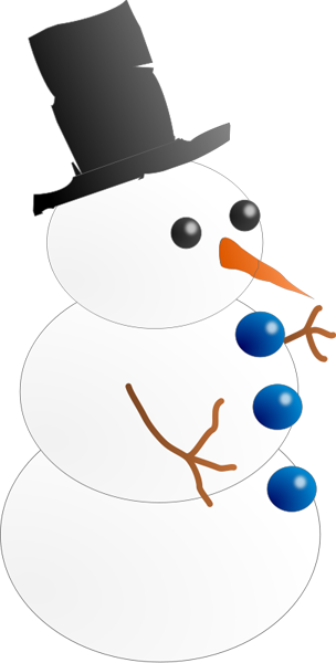 This Image Of A Snowman Wearing A Top Hat Is Pretty - Animated Clipart Snowman (1215x2400)