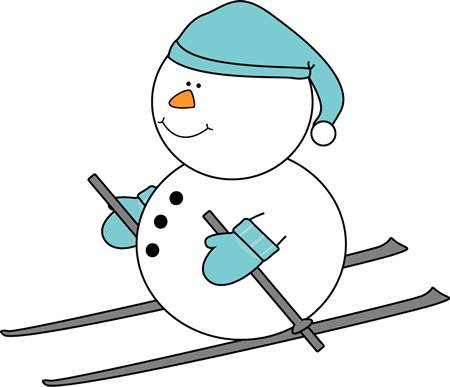 Snowman Skiing - Skiing (450x387)