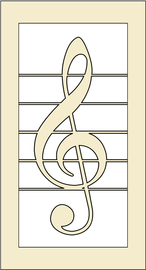 Violin Key Clipart - Mel Bay's Best Student Manuscript Book (499x900)