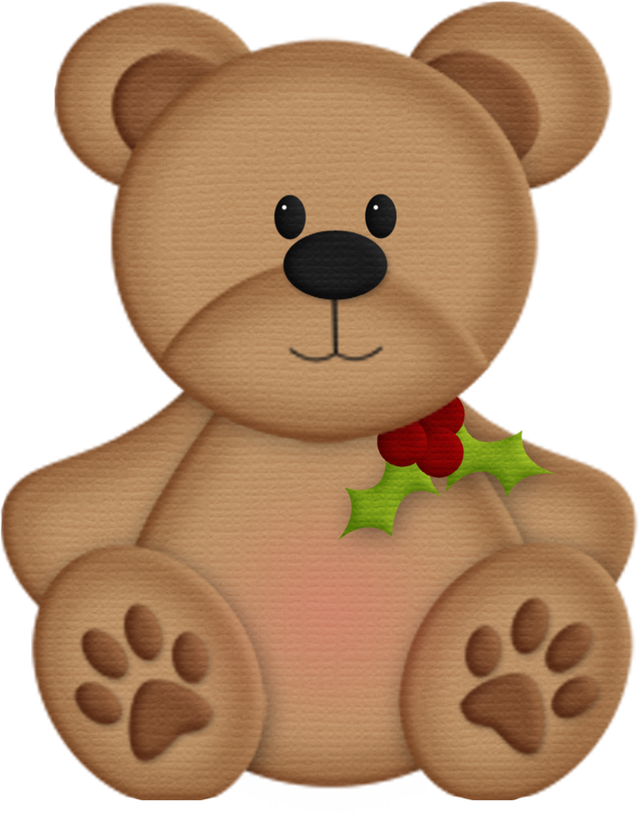 photo Teddy Bear Sitting Down Clipart christmas clipart teddy bear oso de