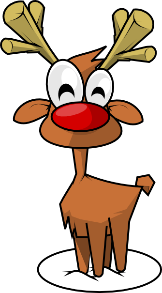 Reindeer Free To Use Clip Art - Mathematics (335x605)