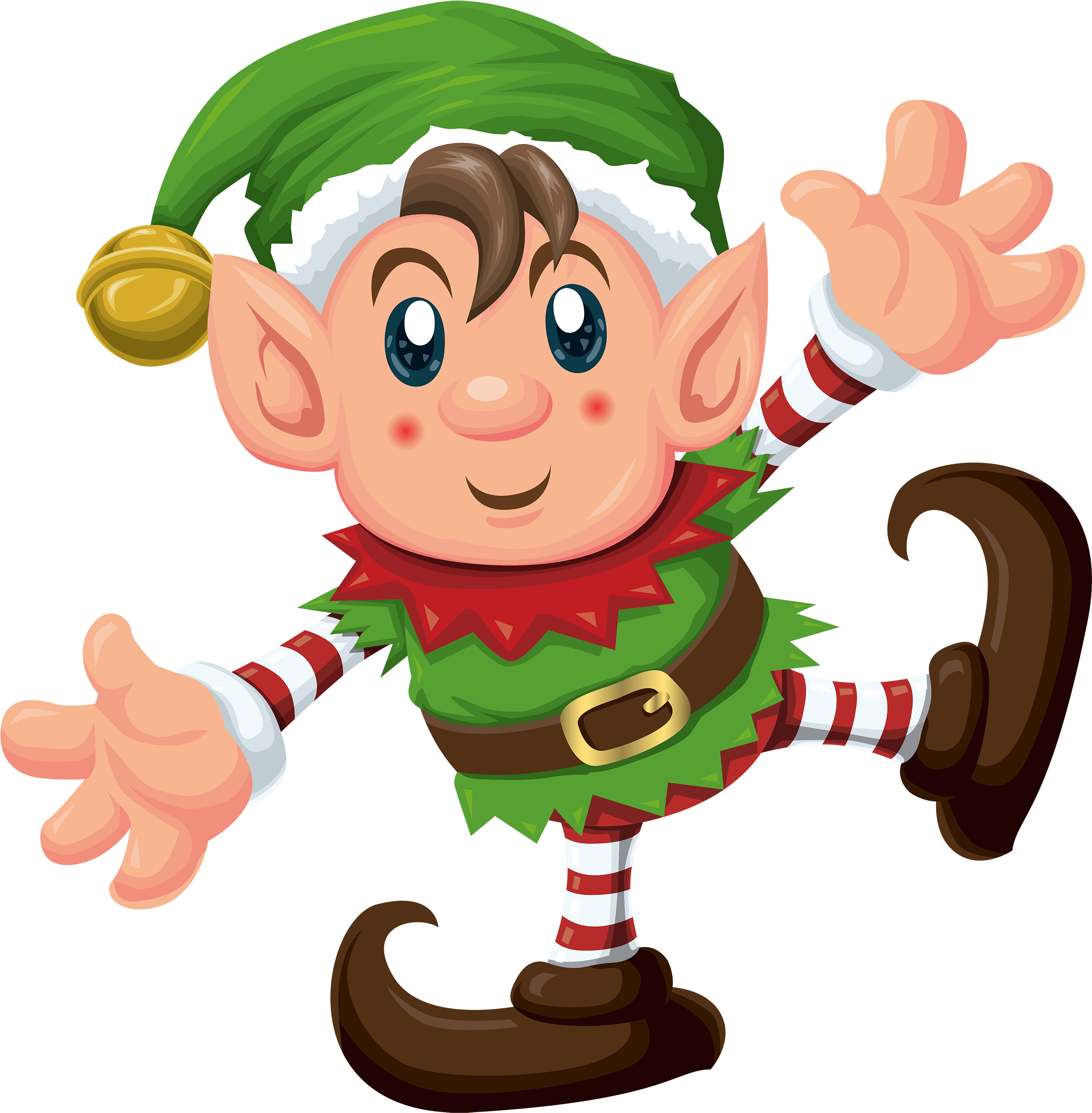 Cute Elf Png Clipart - Christmas Mega Dot-to-dot Book (2500x2546)
