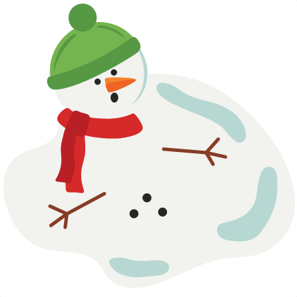 Melting Snowman Clipart - Svg File Melting Snowman (432x432)