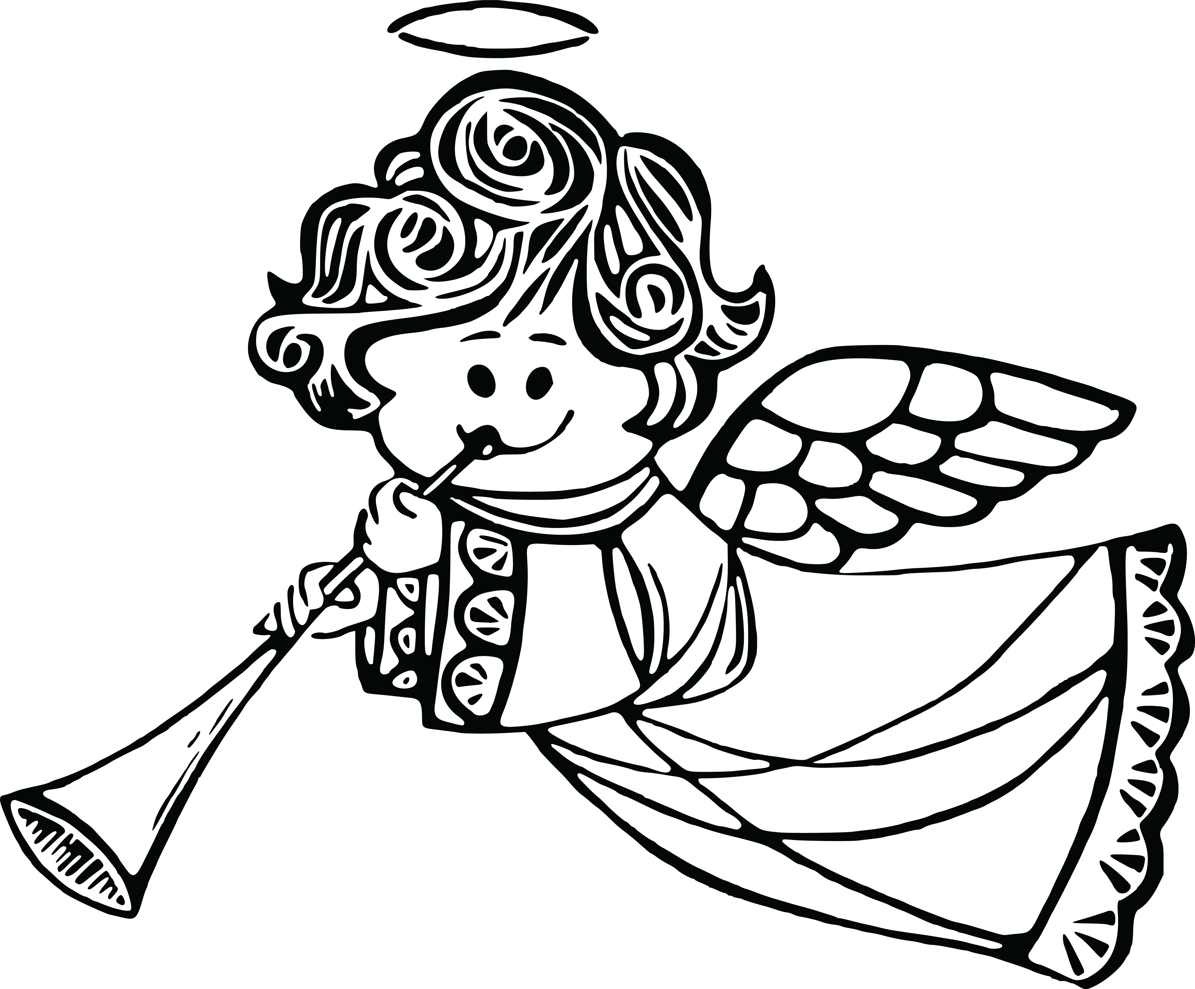 Download Eps Svg Free Clipart Of A Cute Angel Coconut Tree Silhouette Png 4000x3308 Png Clipart Download