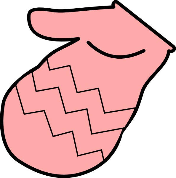 Pink Mitten Clipart Free Clip Art Images - Pink Mitten Clipart (594x601)