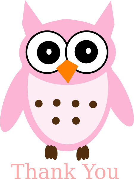 Pink Owl Clip Art - Owl Clipart Baby Shower Girl Baby Owls (450x600)
