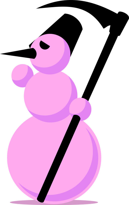 Free Vector Snowman-emo By Rones - Snowman (567x900)