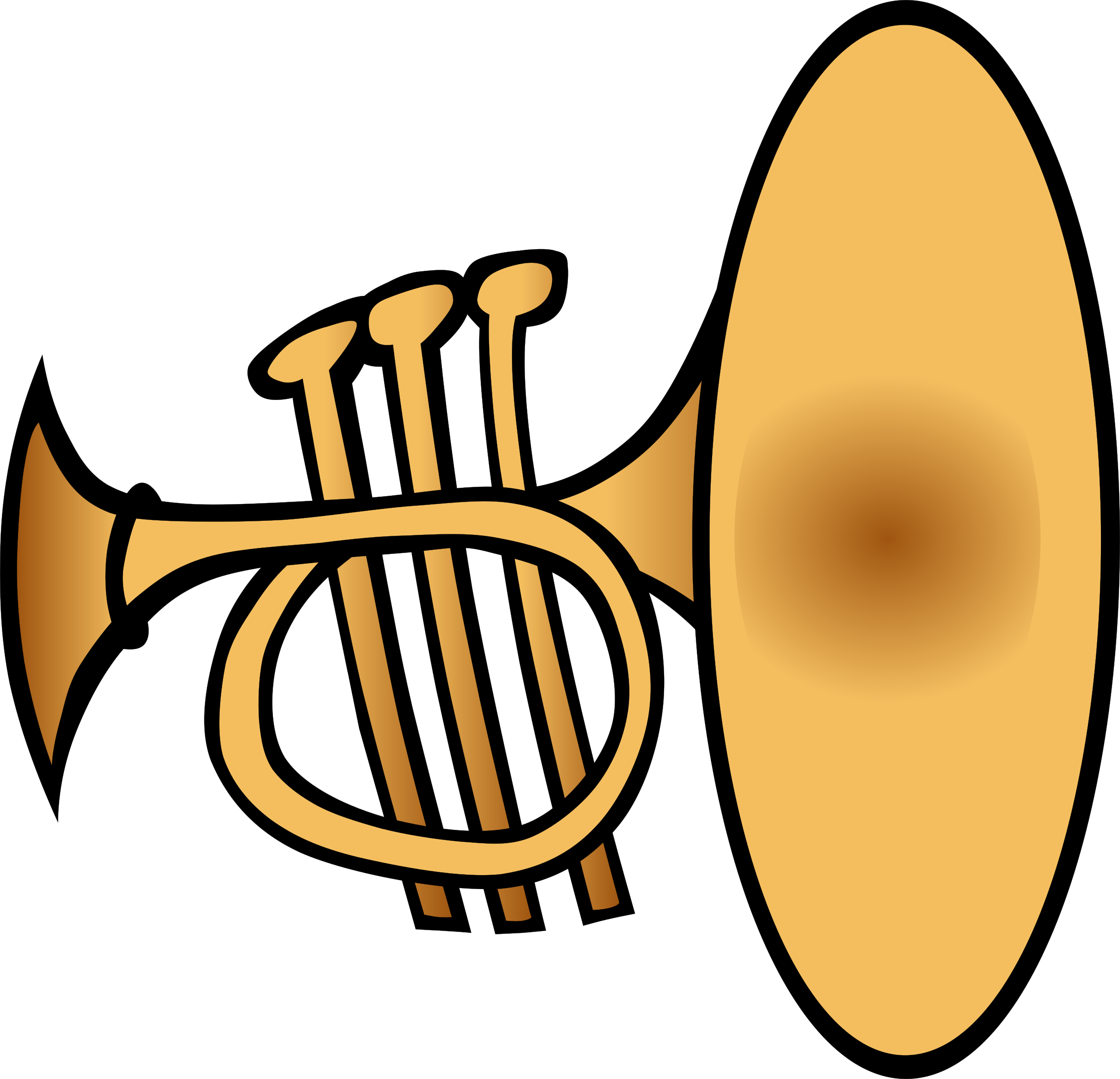 Big Image - Trumpet Clipart (2400x2312)
