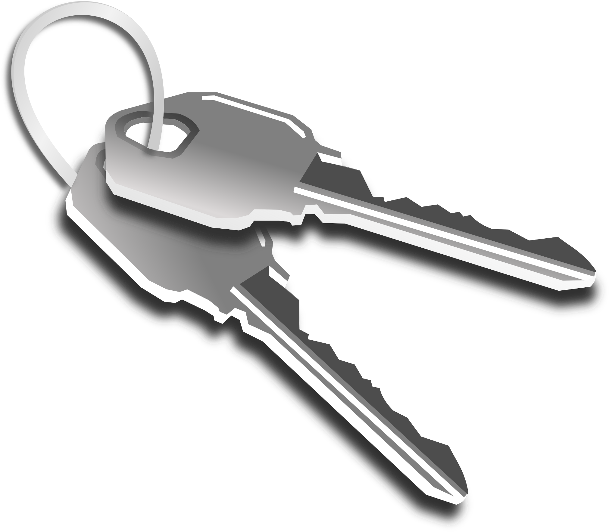 Free Golden Key Clip Art - مفاتيح ابواب (2400x2400)