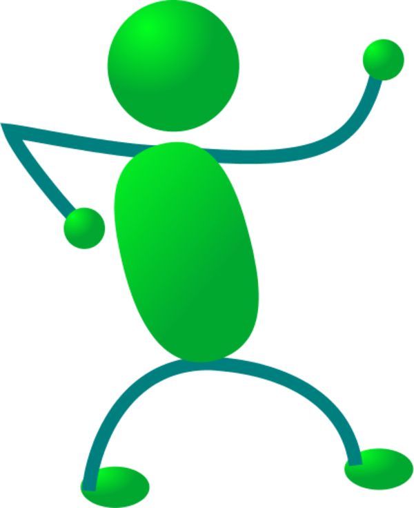 Stick Figure Dancing Vector Clip Art Ibqq6w Clipart - On-the-job Training (600x736)