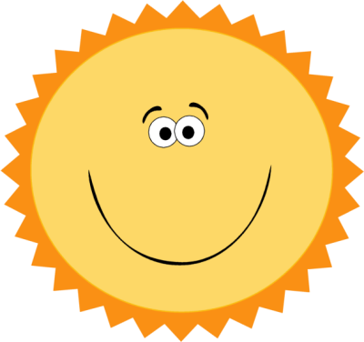 Funny Sun - Funny Picture Of Sun (400x376)