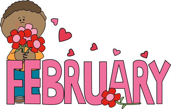 Month Of February Valentine's Day - Months Of The Year February (600x384)