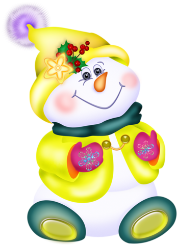 Christmas Clip Art Of Snowman - Snowman (376x500)