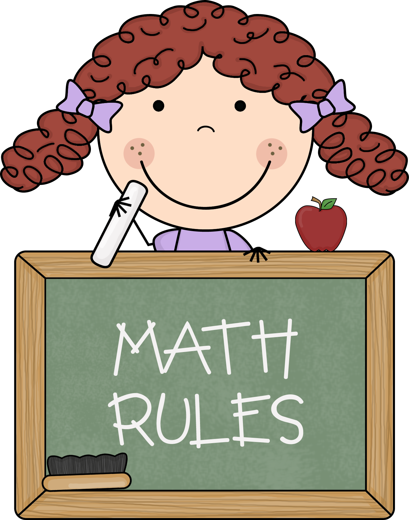 Free Maths Clipart For Teachers - Love Math Clipart (1372x1746)