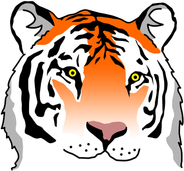Animal Clip Art For Kids - Tiger Clip Art (386x351)