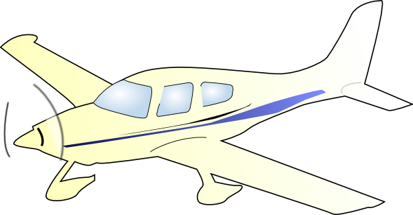 Free Vector Cessna Plane Clip Art - Plane Clip Art (600x313)