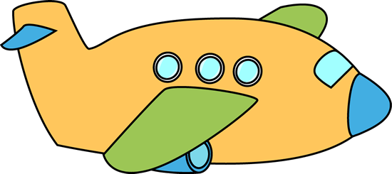Yellow Airplane - Yellow Airplane Clipart (550x245)