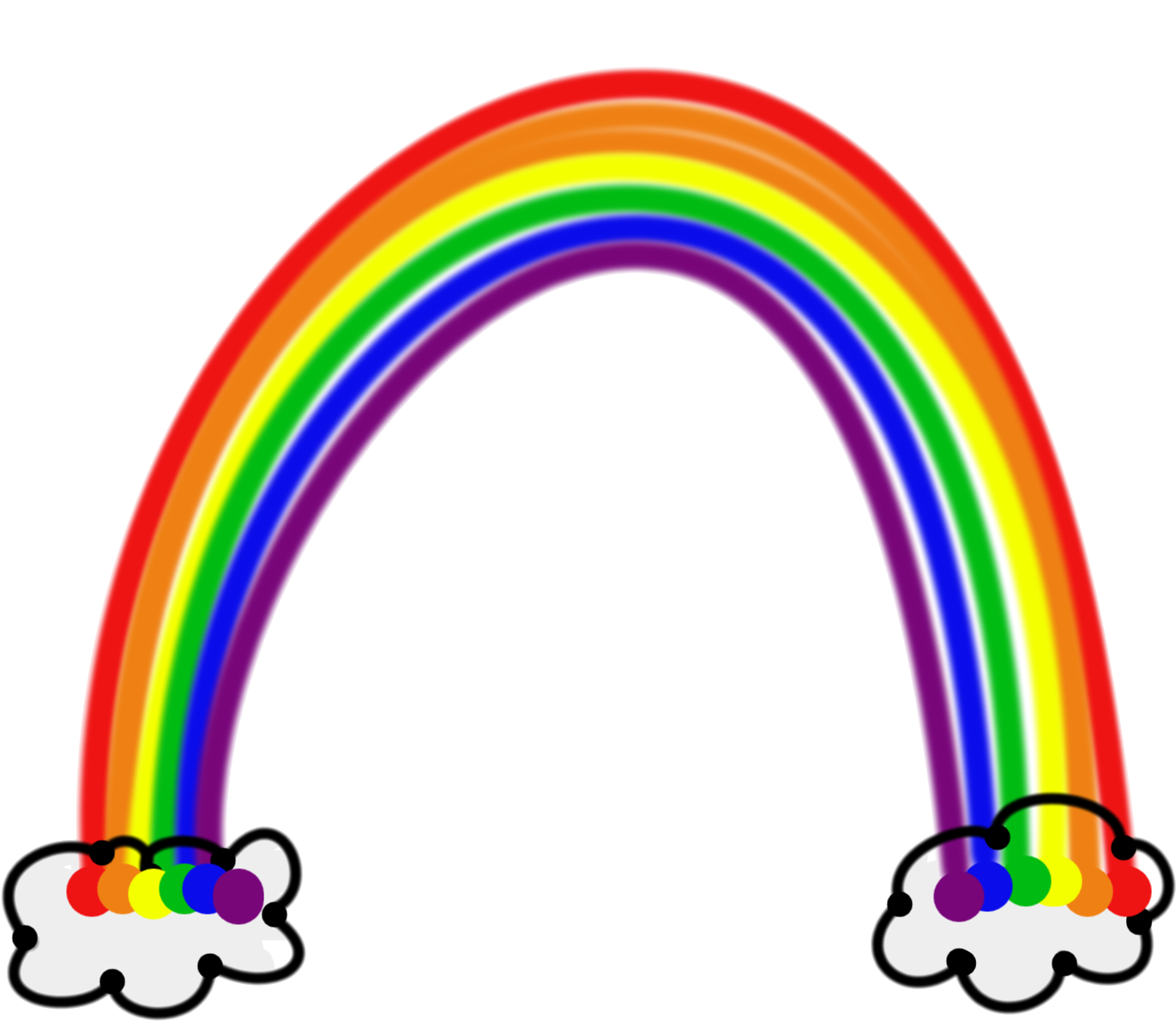 Vowel - Clipart - Rainbow Crayons Clip Art (1600x1200)