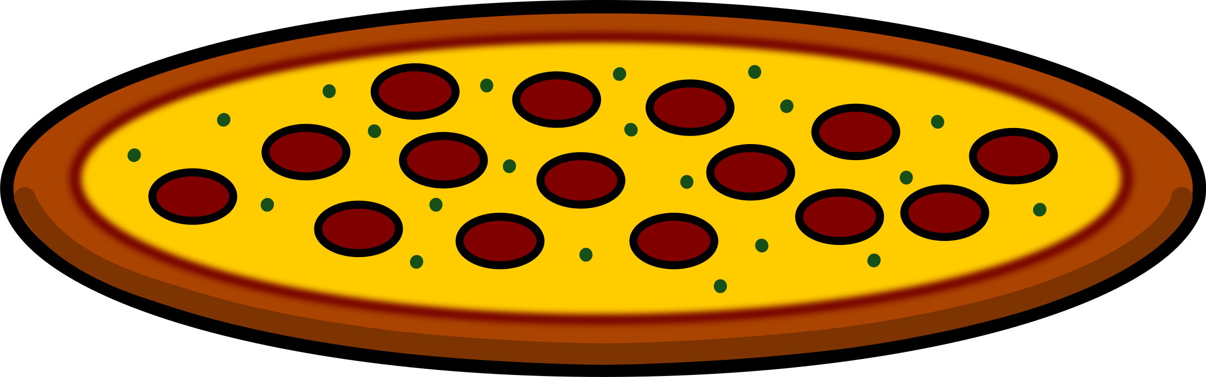 Clipart Pizza (2400x751)