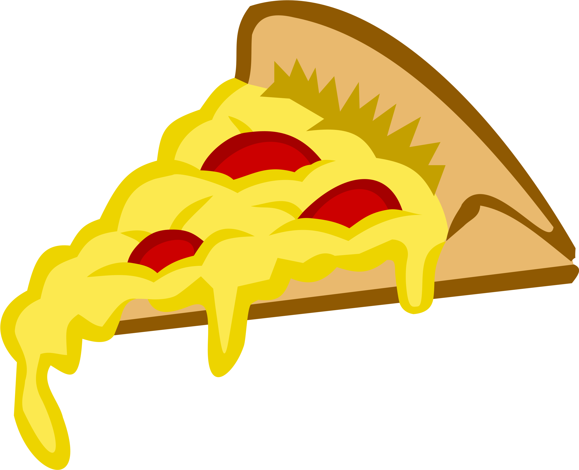 Pizza Slice Vector Png (2400x1958)