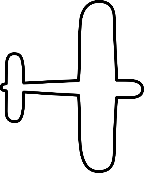 Simple Aeroplane Clip Art (498x596)