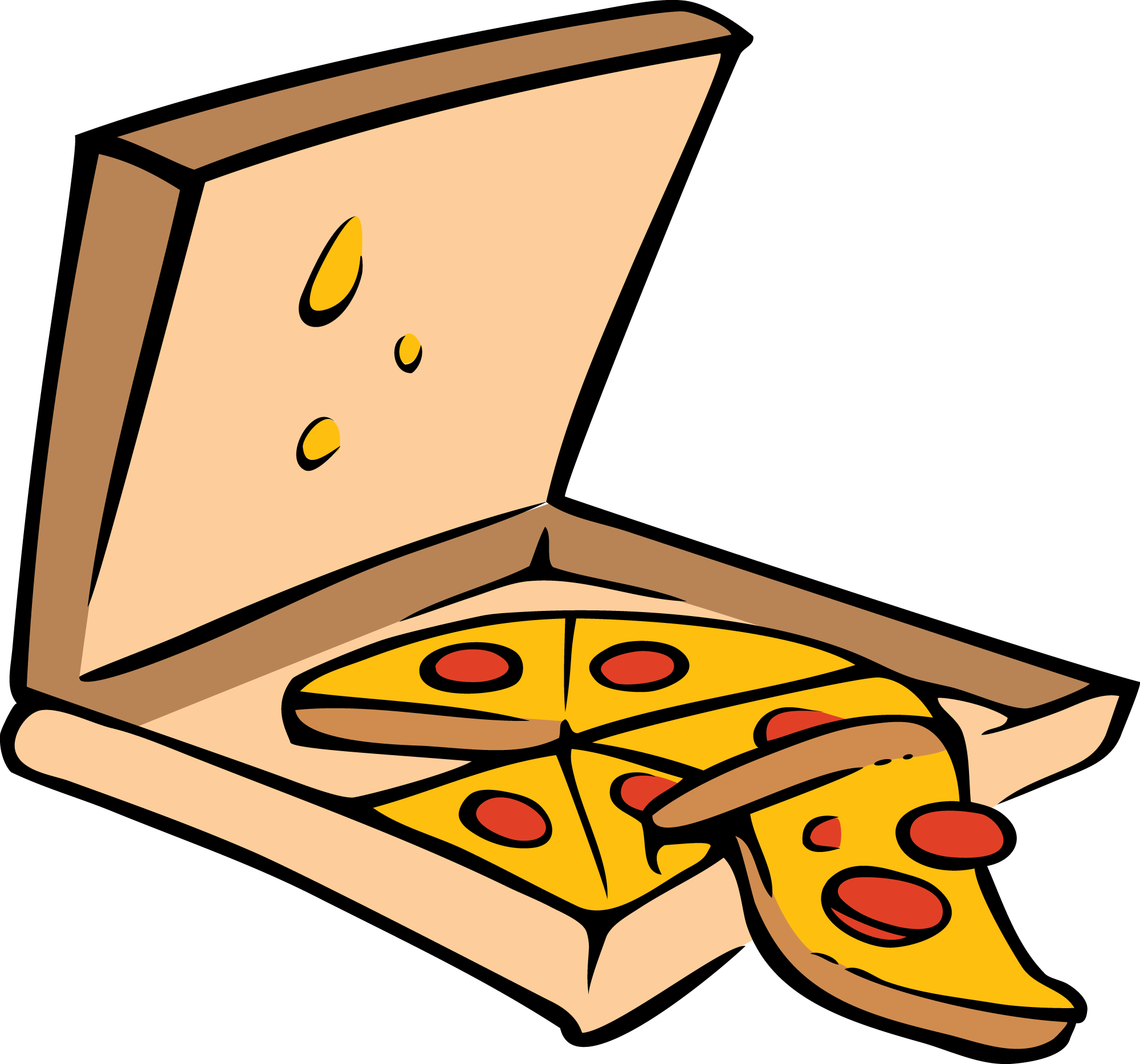 Pizza Clip Art Image Free Download - Pizza Cartoon Png (2000x1867)