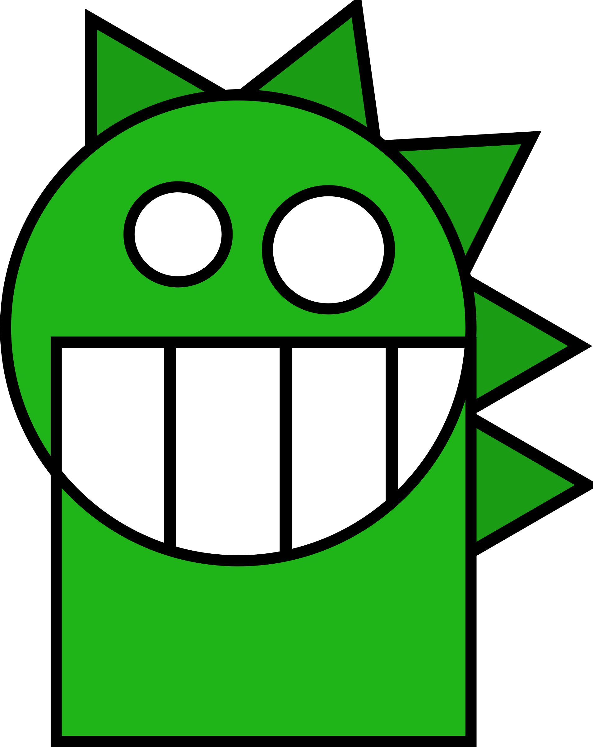 Easy Cartoon Dragon Coloring - Dragon Clip Art (1907x2400)