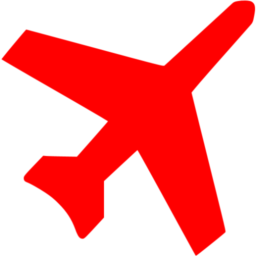 Red Plane Clipart Clip Art Library Airplane - Red Airplane No Background (512x512)