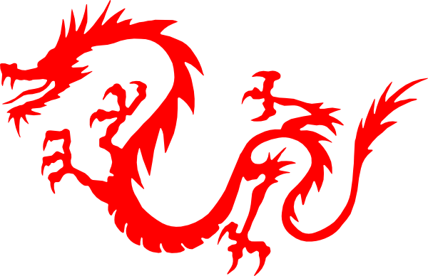 Clipart Chinese Dragon Dragon Red Clip Art At Clker - Chinese New Year Dragon Transparent (600x388)