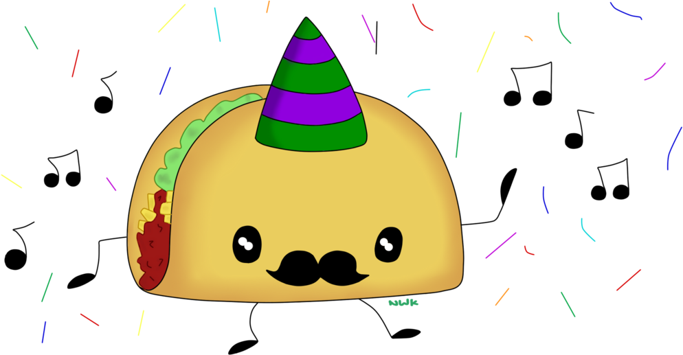 Taco Salsa Dance Mexican Cuisine Clip Art - Dancing Taco (1024x585)