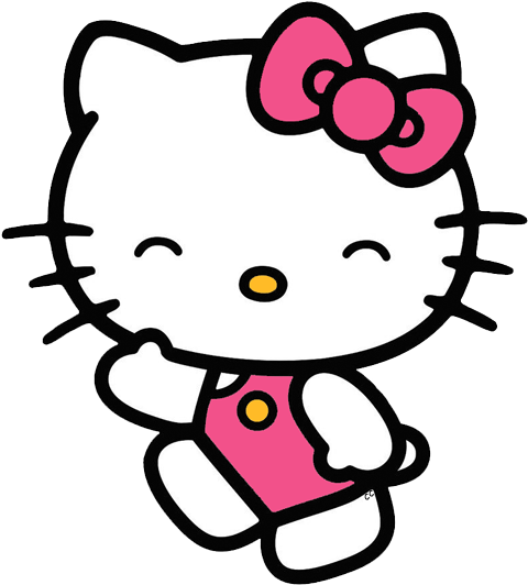 Hello Kitty Butterfly - Cute Hello Kitty Gif (485x539)