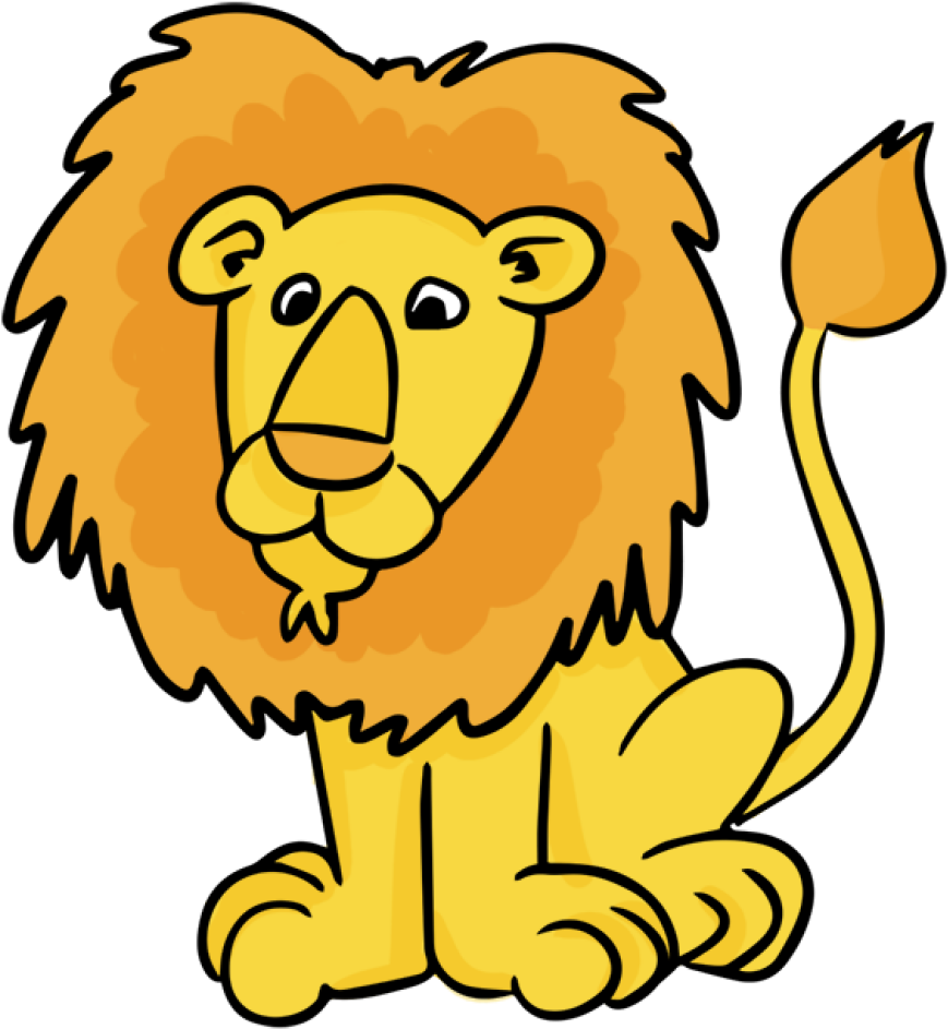 Lion Clipart Cartoon Male Lion Clip Art Clipart Panda - Lion Clipart (1024x1024)