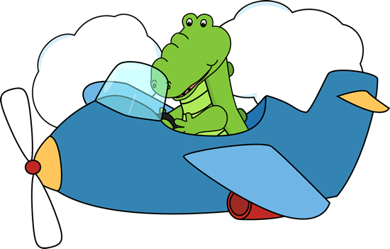 Airplane Clipart Wallpapers Airplane Clipart - Alligator In An Airplane (550x351)