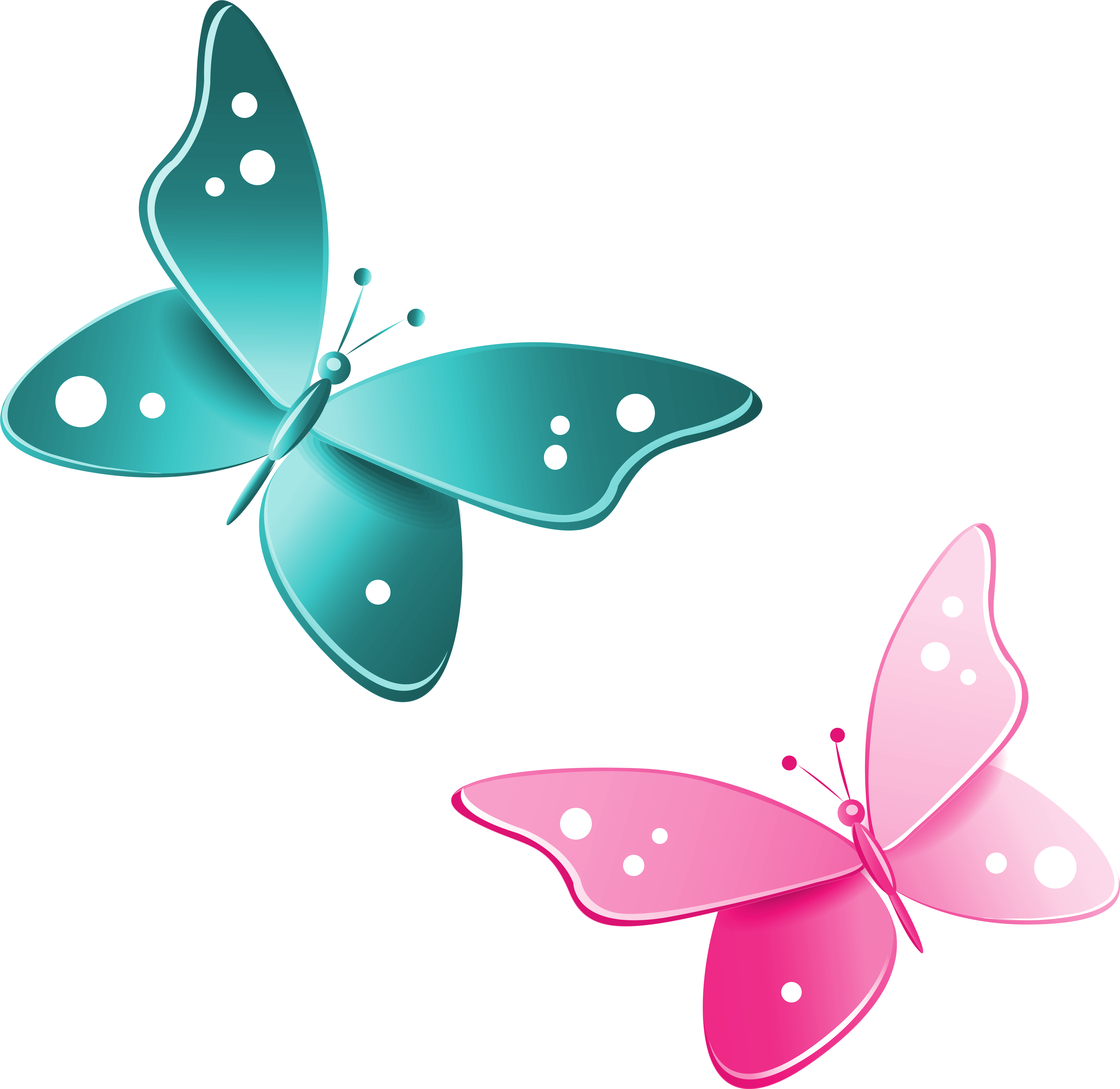 Butterfly Clipart Png - Pink Butterfly Clipart Png (5704x5619)