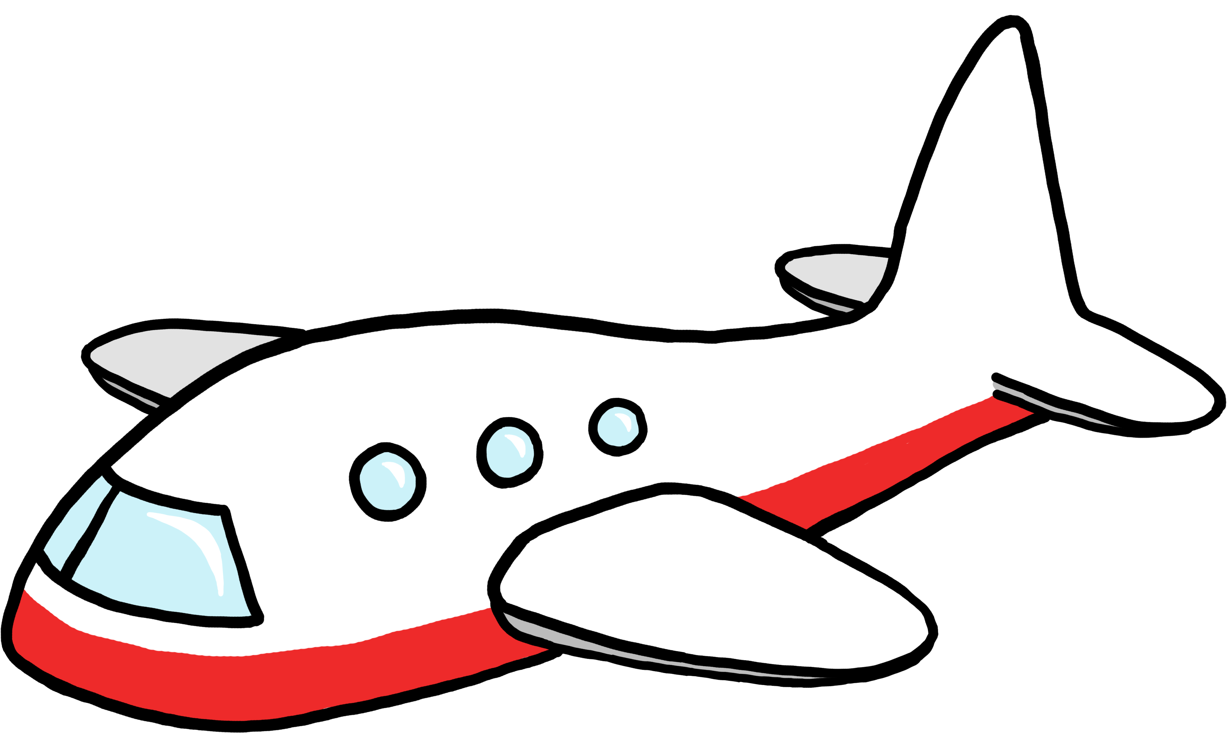 Airplane Clip Art - Aeroplane Cartoon Png (4000x3000)