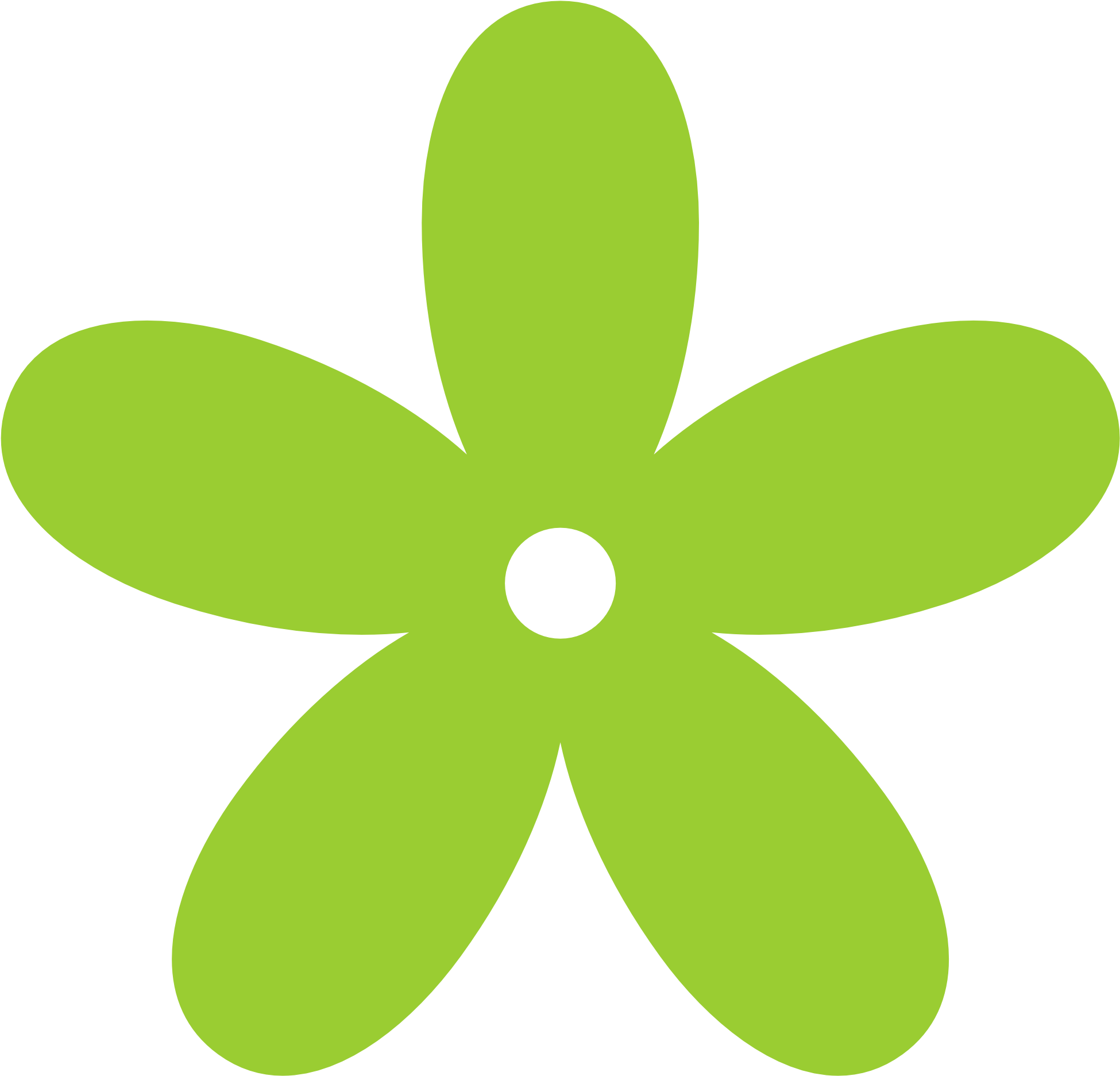 Green Floral Cliparts - Flower Clipart Png (1969x1952)