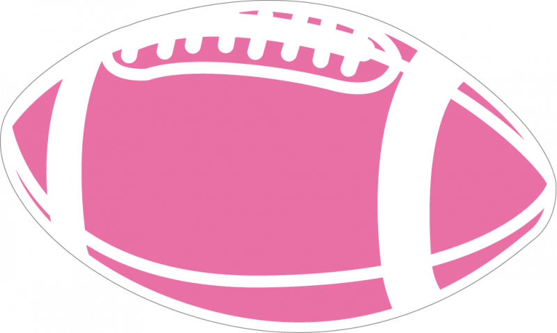 Football Cliparts Pink - Powder Puff Football (800x479)