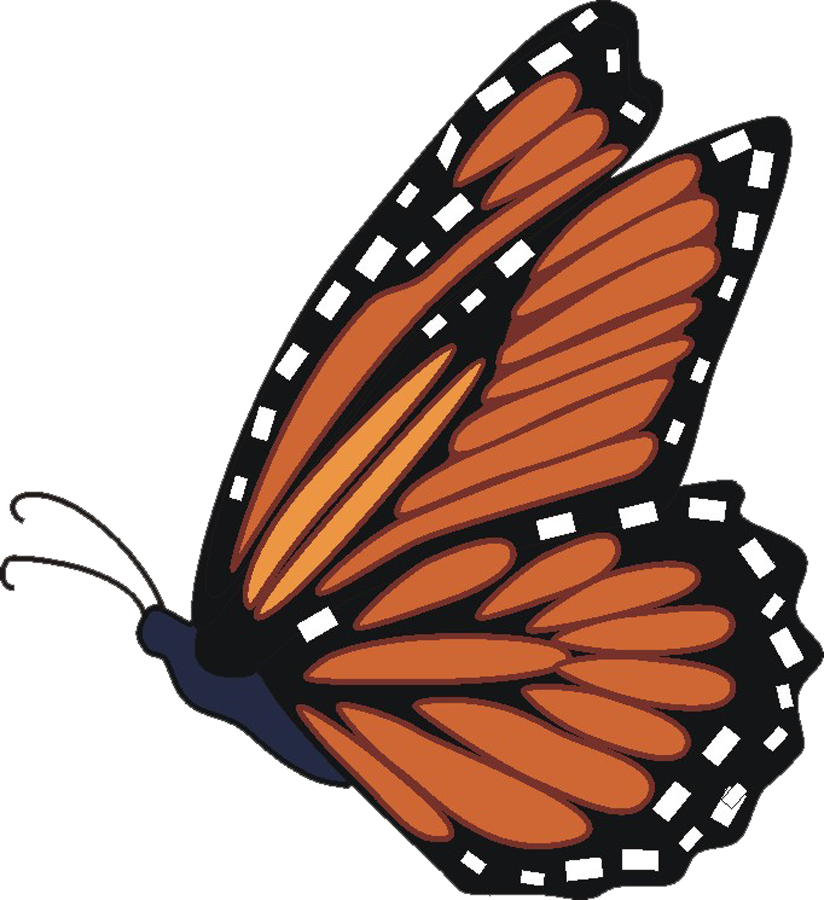 Butterfly Clip Art - Free Clip Art Monarch Butterfly (824x900)