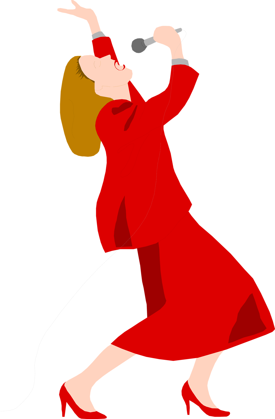 Chourch Singer Singing Clipart - Singing Clipart No Background (958x1458)