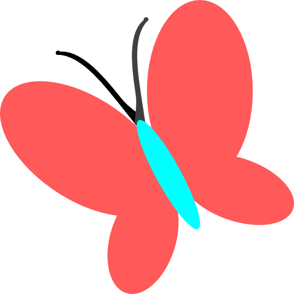 Clipart Butterfly Clip Art Free Borders Image 7 - Red Butterflies Clip Art (600x599)