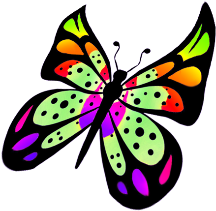 Butterfly Clipart - Flying Butterfly Clipart Png (532x443)