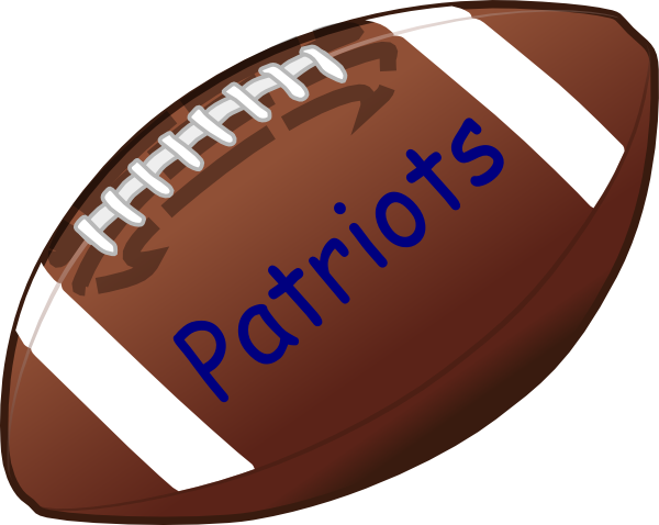 American Football Clip Art At Clker - Patriots Football Clip Art (600x478)