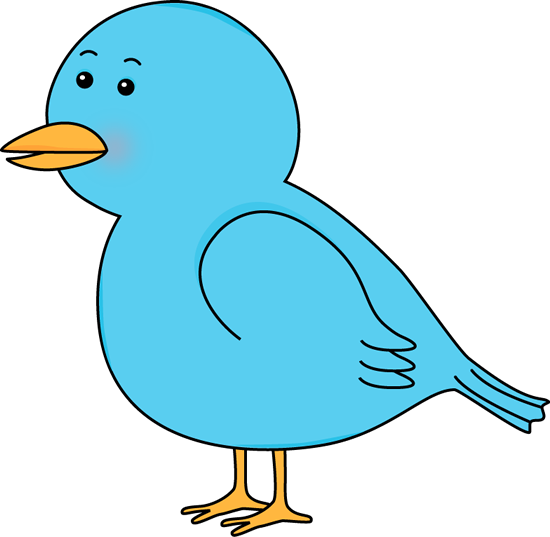 Little Blue Bird - Bird Clipart (550x537)