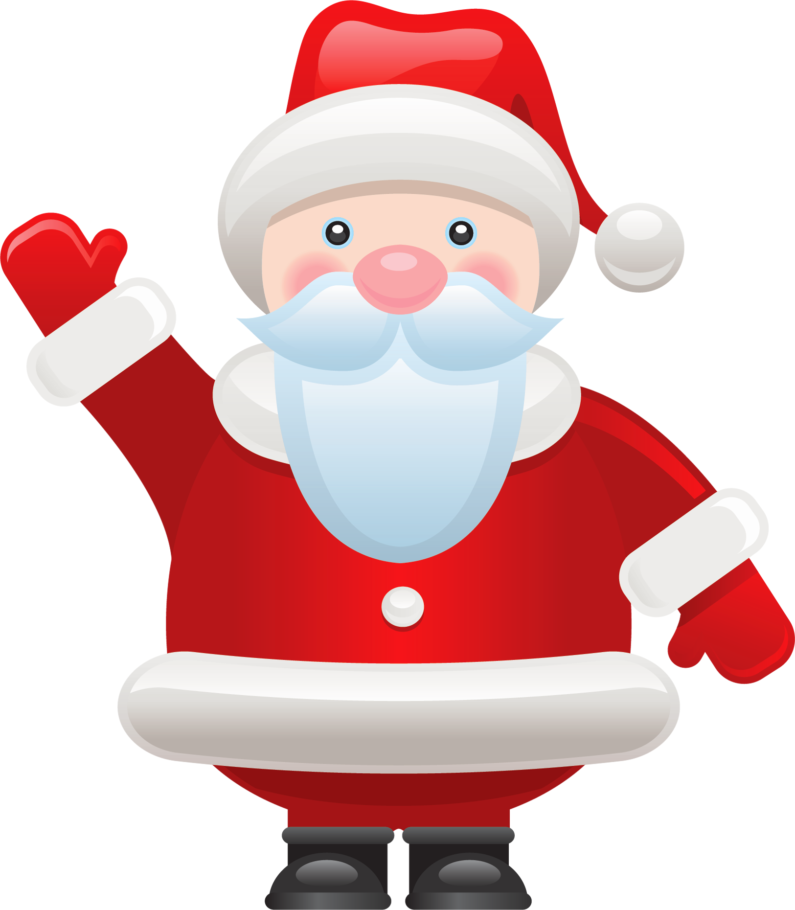 Free Christmas Clipart - Santa Claus Gif Png (1625x1860)
