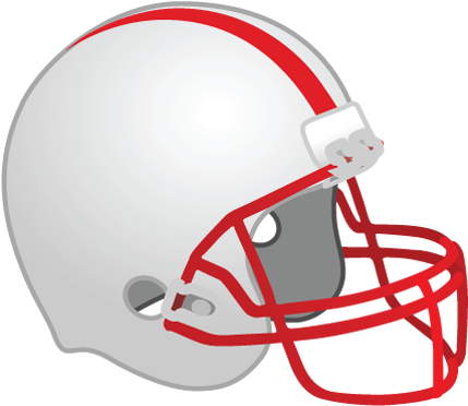 College Football Clipart - Red Football Helmet Clipart (450x387)
