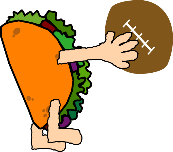 Td Taco Clip Art At Vector Clip Art - Taco Football (600x527)