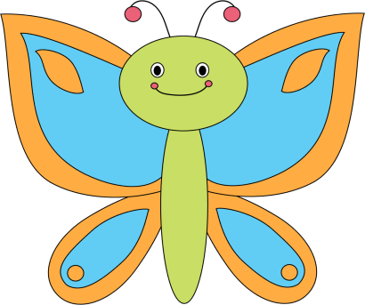 Butterfly Clipart - Butterfly Clipart (410x343)