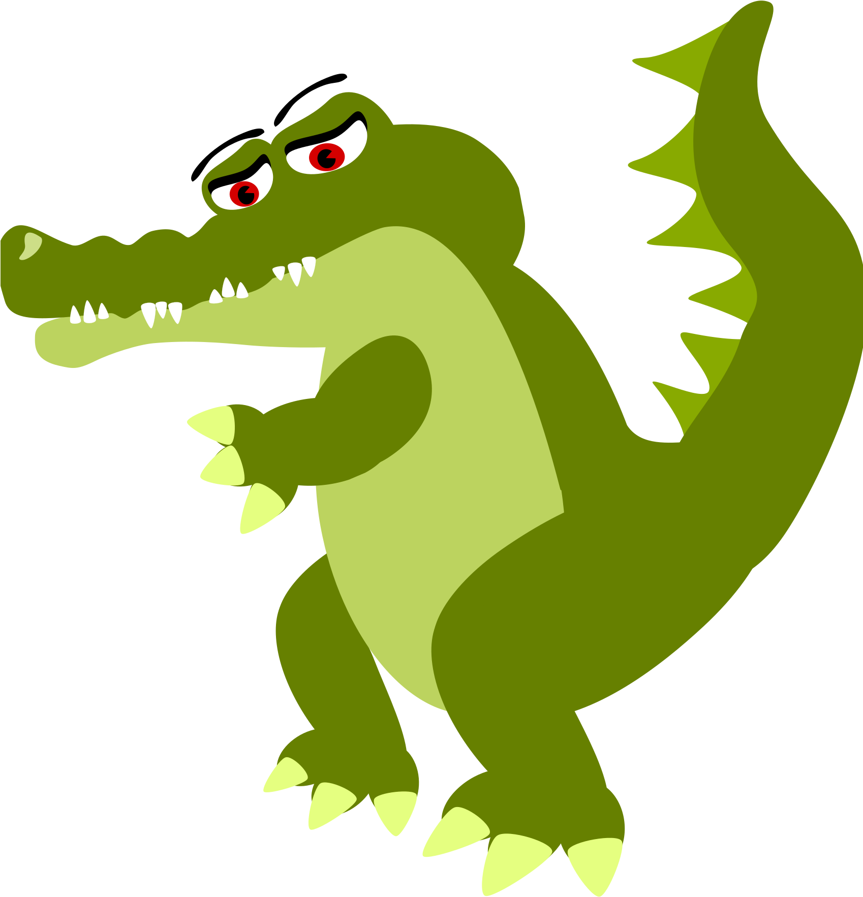 Big Image - Crocodile Cartoon Png (1697x2400)