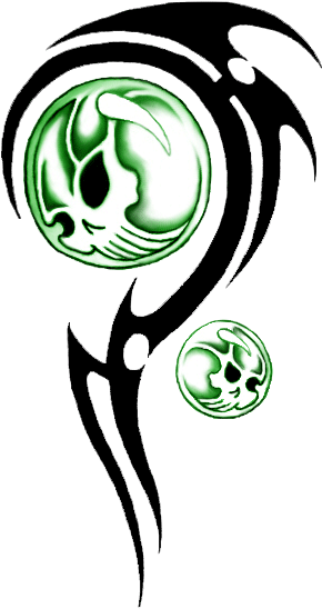 Tribal Skull Tattoos Png Transparent Images Png Images - Skull Tribal (300x562)