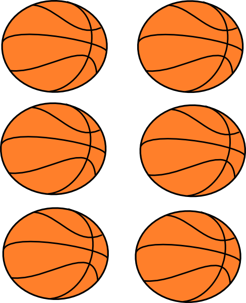 Basketball Clipart Free Printable - Printable Basketballs (486x600)